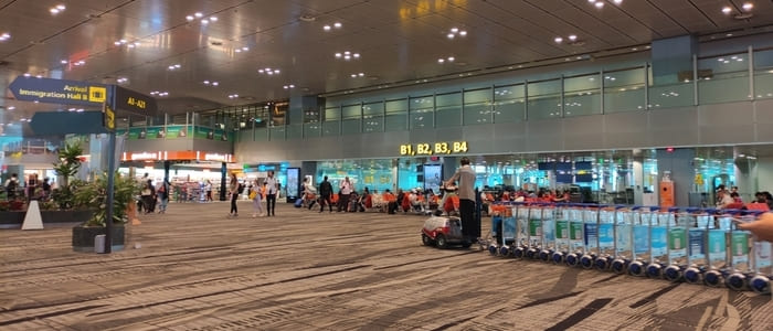 シンガポール・チャンギ空港での乗り継ぎ